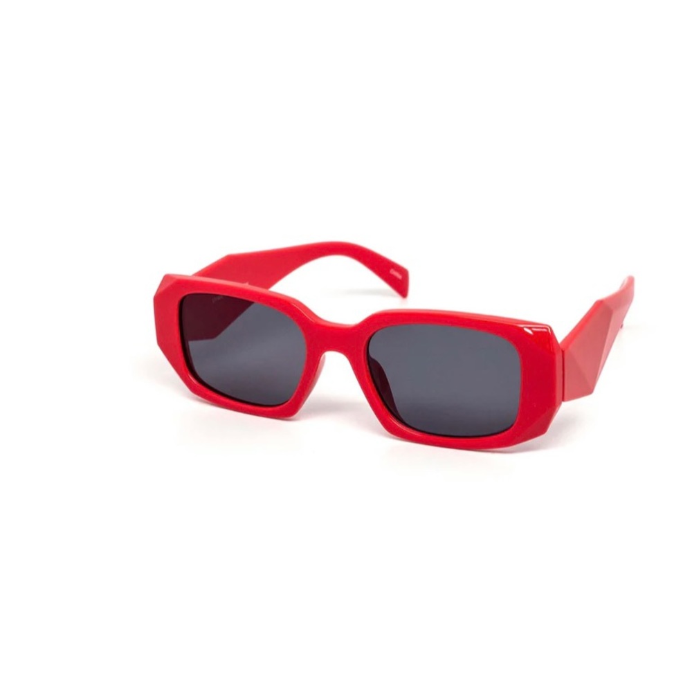 Red Chunky Sunglasses